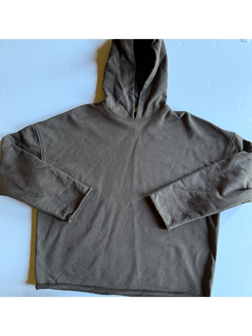 Zara Origins Brown Pullover Cotton Hoodie Sweatshirts - Men's Large